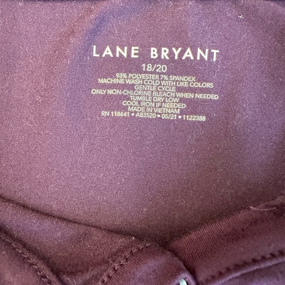 Two Purple Long Sleeve tops Size 18/20 Lane Bryant - Picture 2 of 8